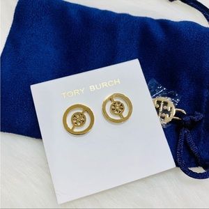 Tory Burch split circle stud earrings
